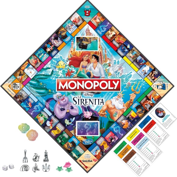 Monopoly®: Disney The Little Mermaid Edition Board Game-New - Picture 8 of 8